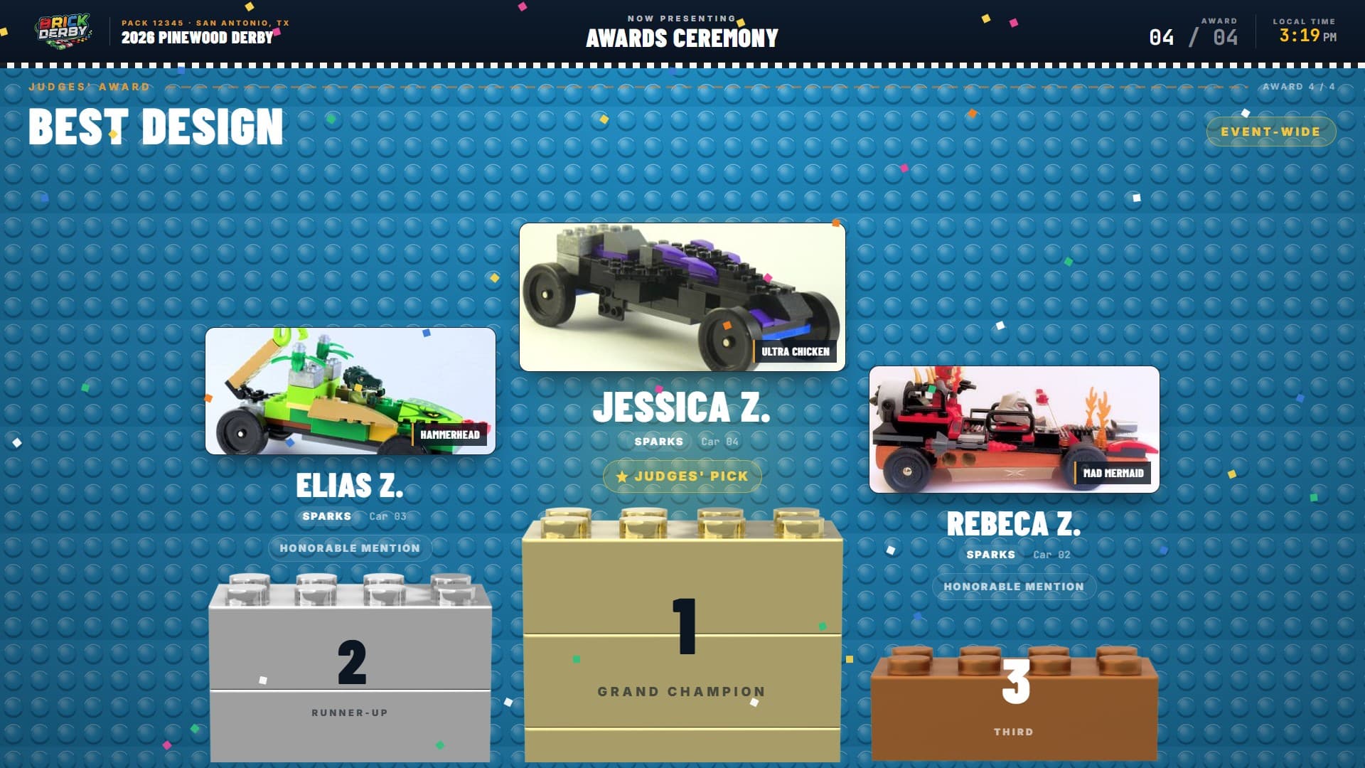 Awards reveal