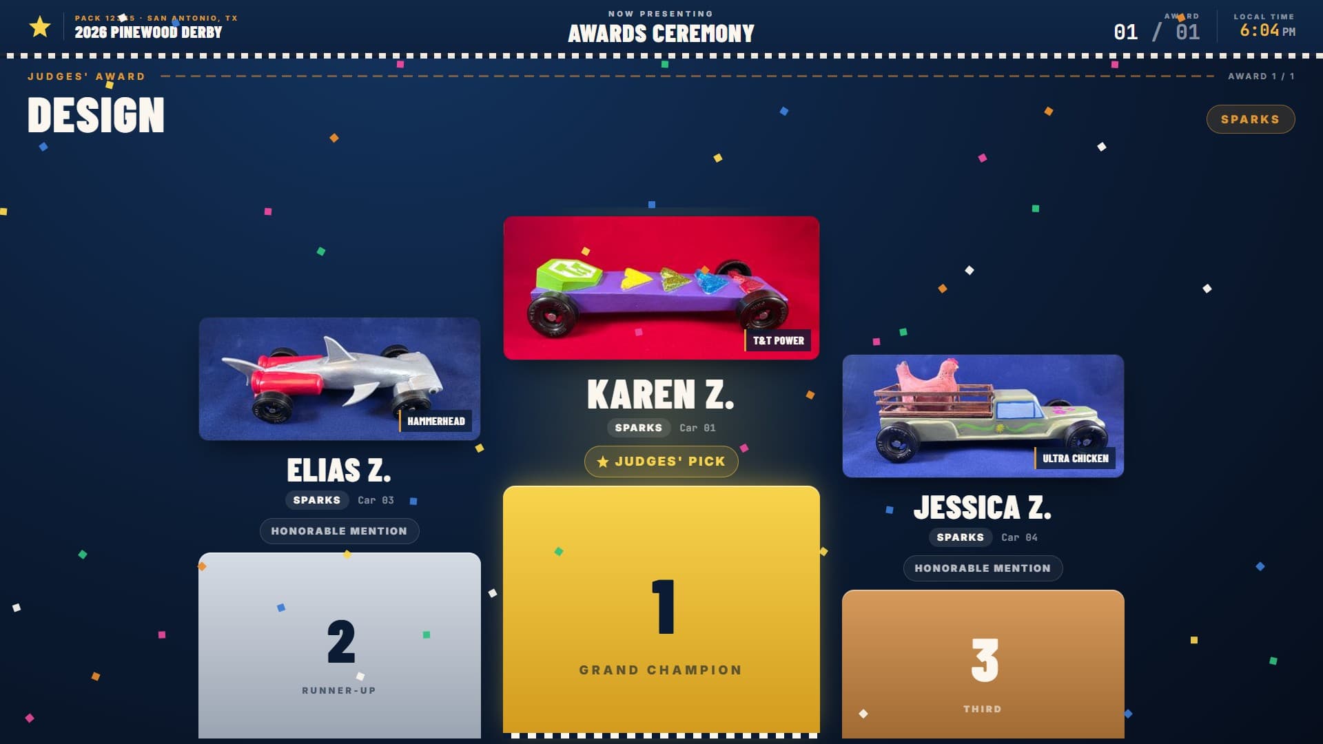 Awards reveal